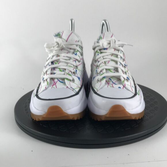 Converse Run Star Hiker OX Splatter Paint White 571873C Women’s Size 6 - Picture 2 of 12